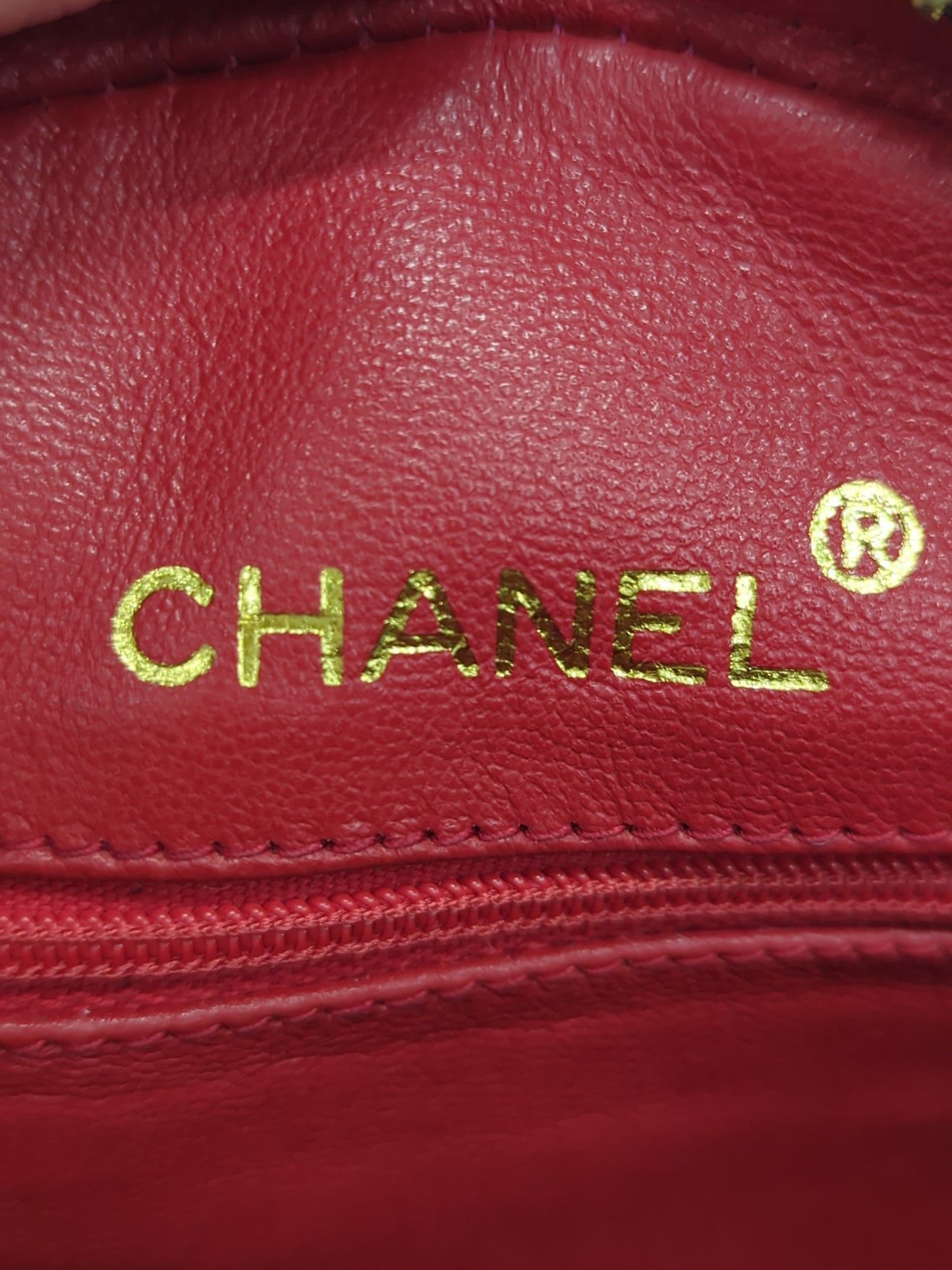 CHANEL ラインストーン チェーンショルダーバッグ