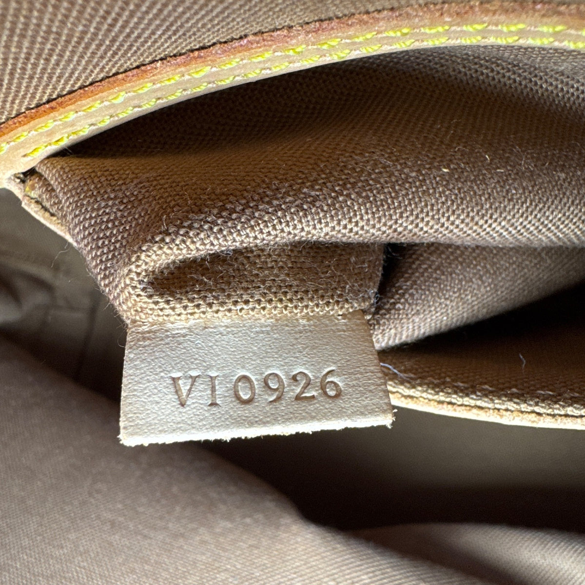 Monogram Alma PM M51130 Satchel/Top Handle Bag Brown