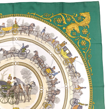 カレ90 La Promenade de Longchamp スカーフ マルチカラー