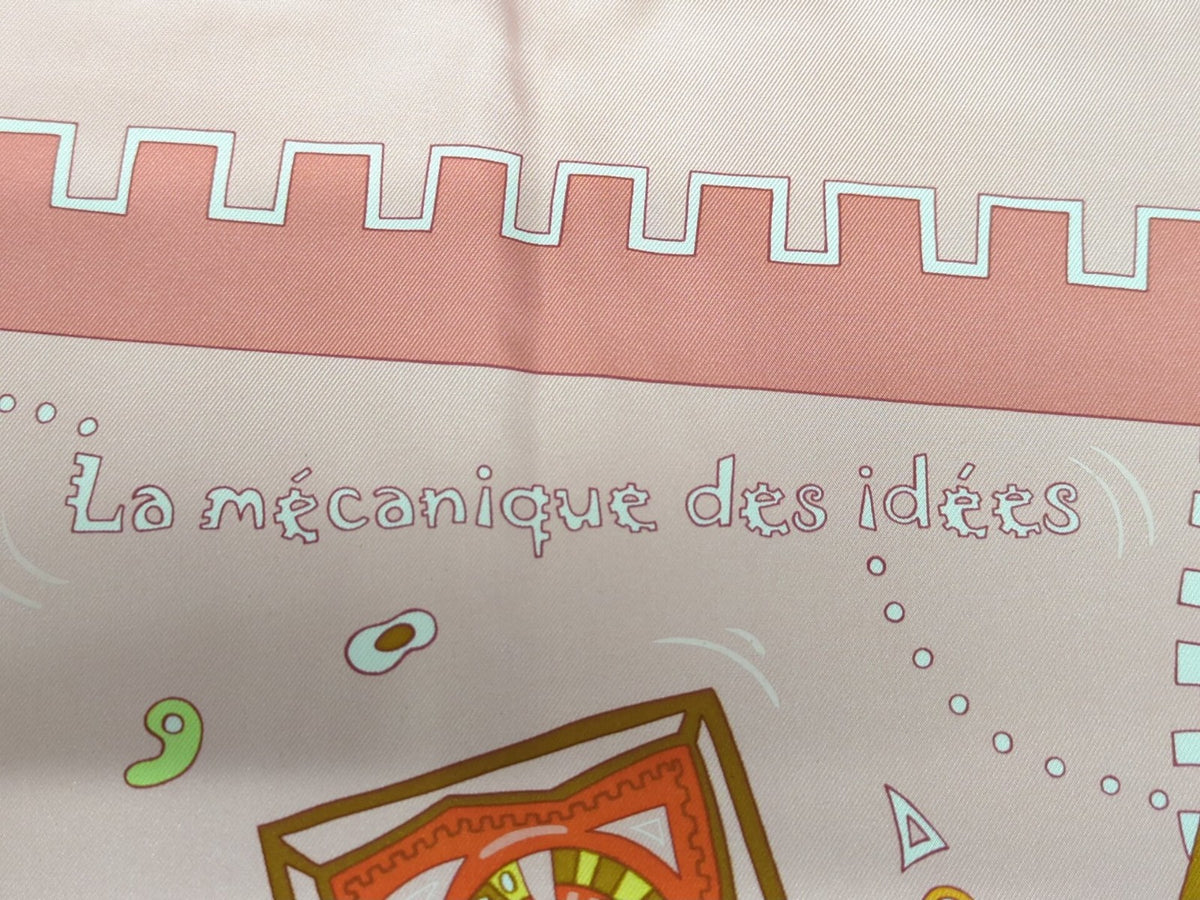 カレ90 La Mecanique des Idees スカーフ マルチカラー