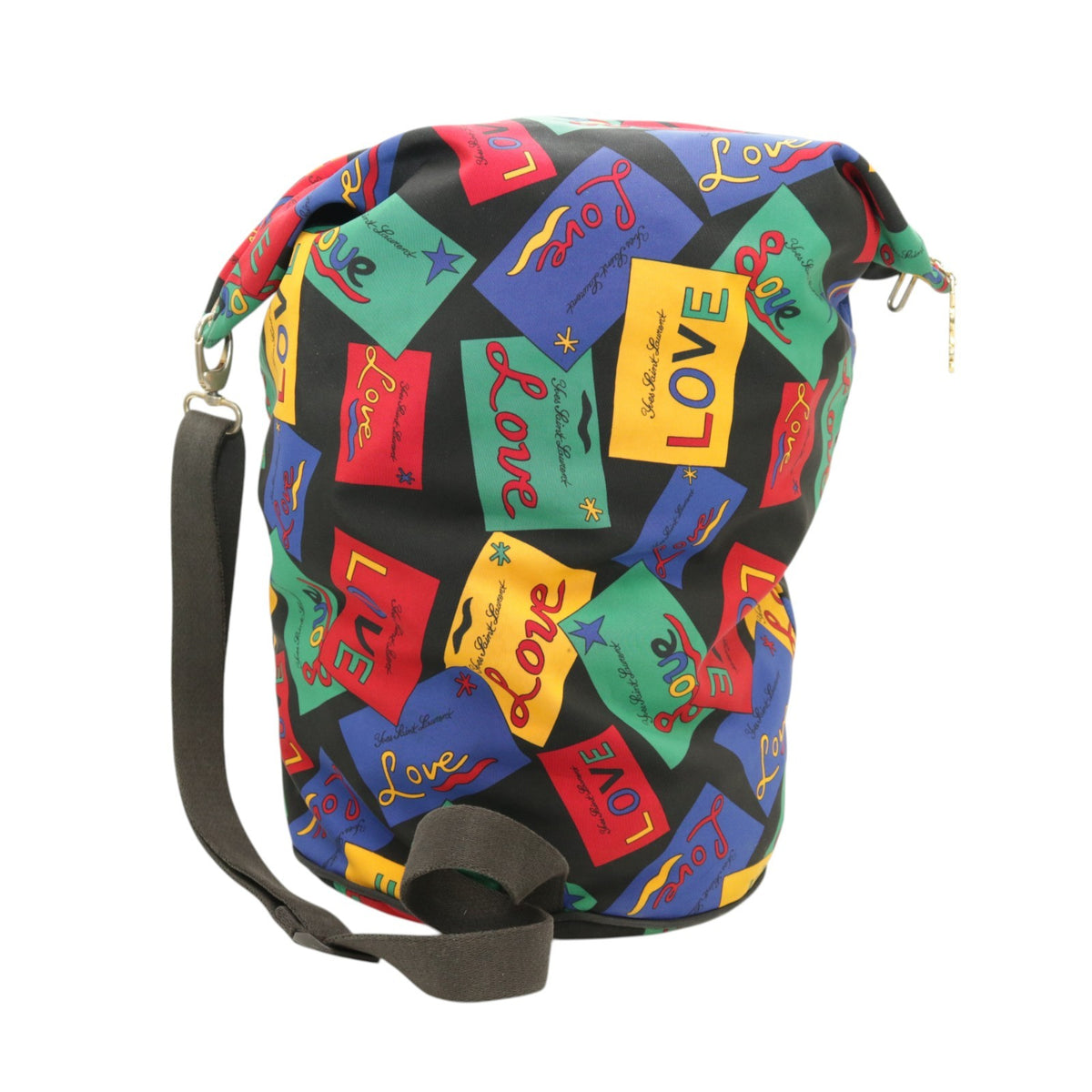 Love Print Nylon Shoulder Bag