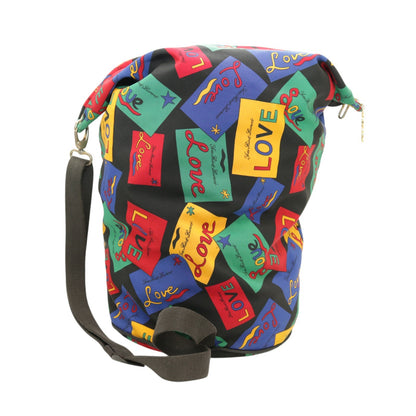 Love Print Nylon Shoulder Bag
