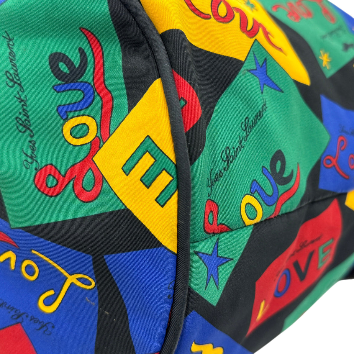 Love Print Nylon Shoulder Bag