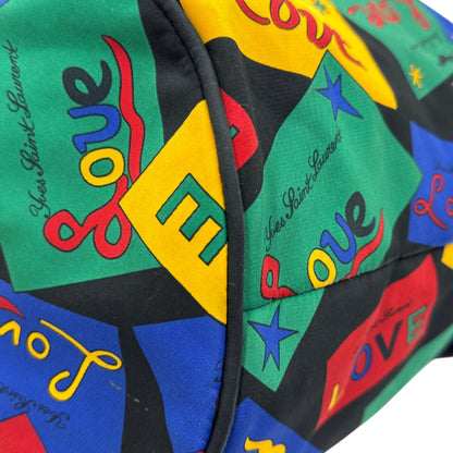 Love Print Nylon Shoulder Bag