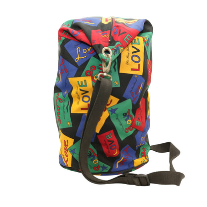 Love Print Nylon Shoulder Bag