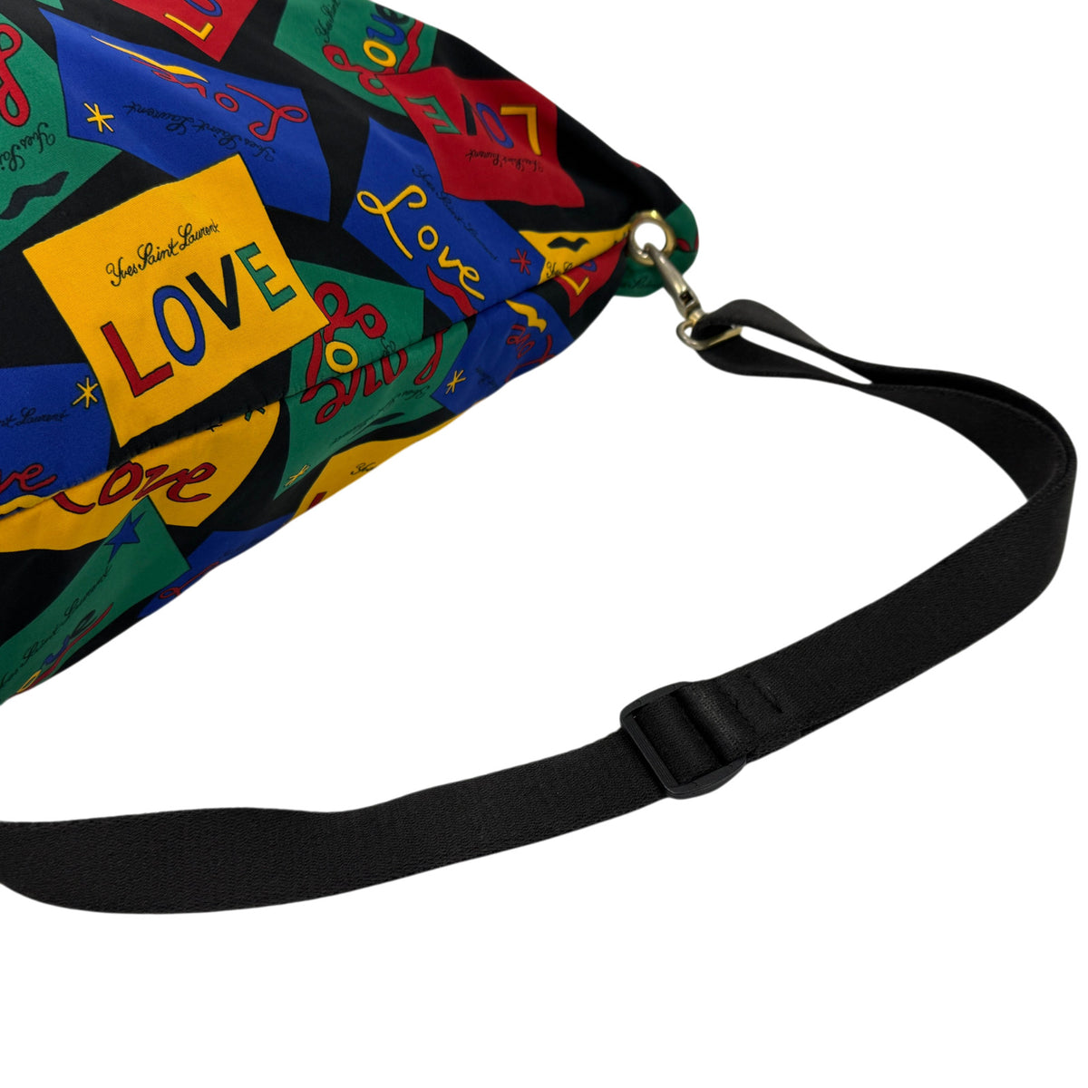 Love Print Nylon Shoulder Bag