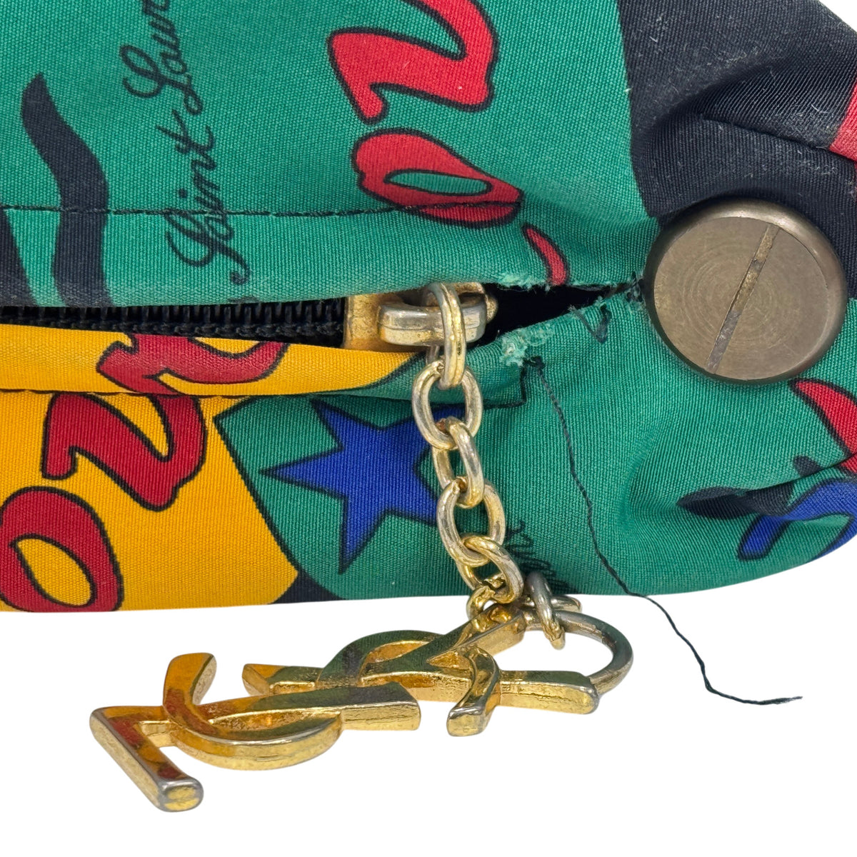Love Print Nylon Shoulder Bag
