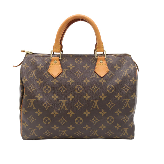Monogram Speedy 30 M41526 Satchel/Top Handle Bag Brown