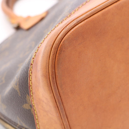 Monogram Alma PM M51130 Satchel/Top Handle Bag Brown