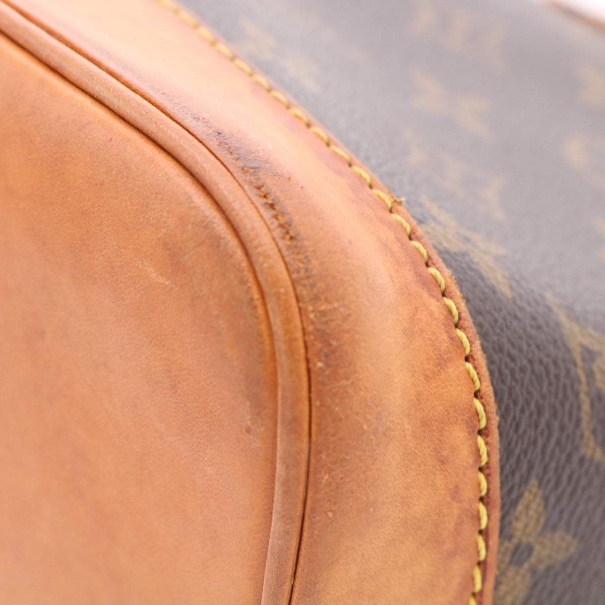 Monogram Alma PM M51130 Satchel/Top Handle Bag Brown