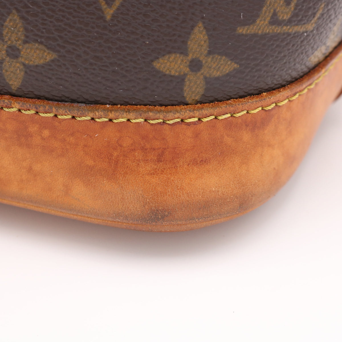 Monogram Alma PM M51130 Satchel/Top Handle Bag Brown