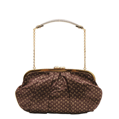 Monogram Satin Omoniere M92061 Shoulder Bag Brown