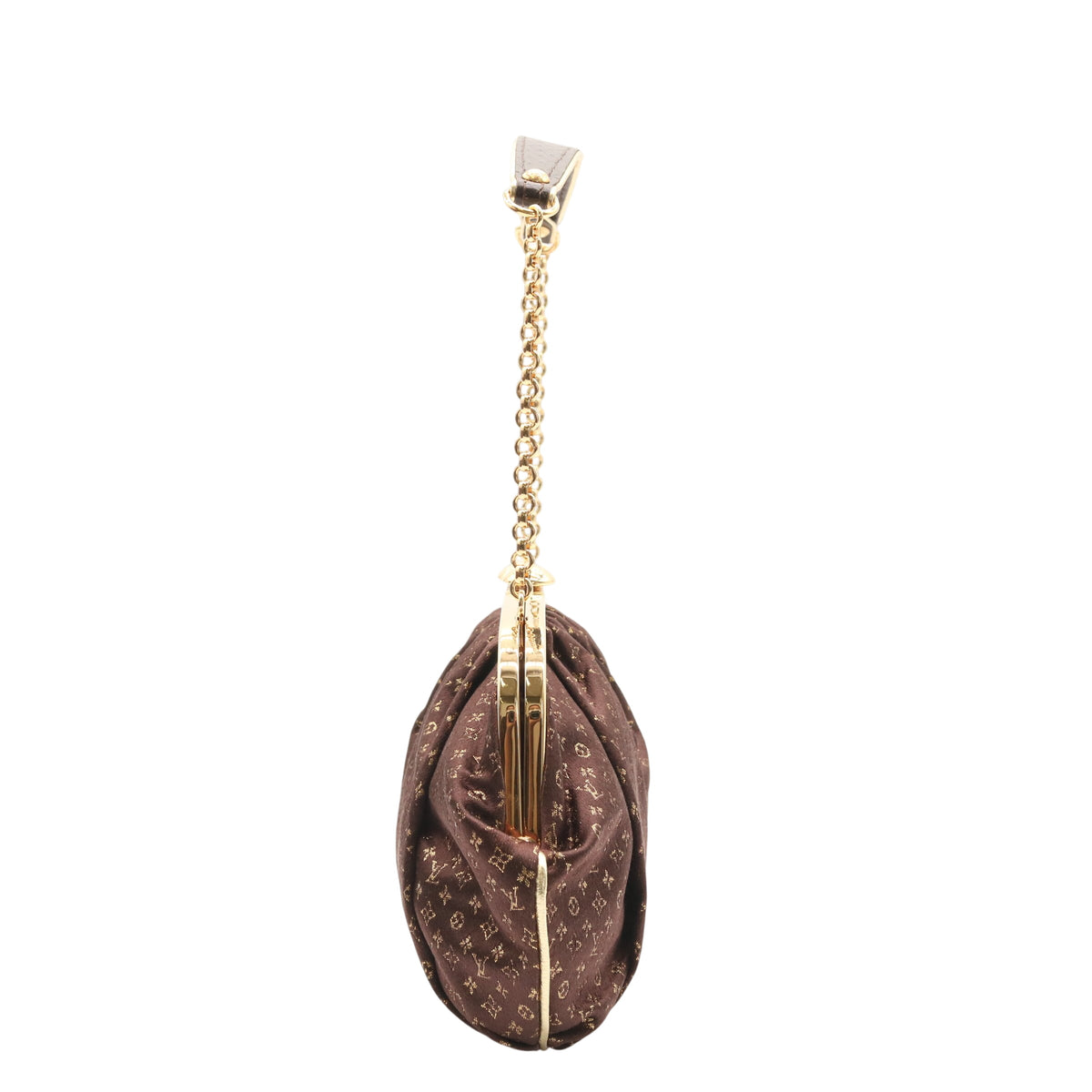 Monogram Satin Omoniere M92061 Shoulder Bag Brown