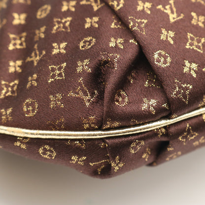 Monogram Satin Omoniere M92061 Shoulder Bag Brown