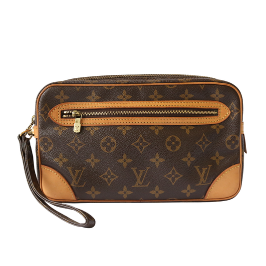 Monogram Marly Dragonne GM M51825 Clutch Brown