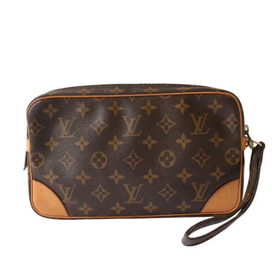Monogram Marly Dragonne GM M51825 Clutch Brown