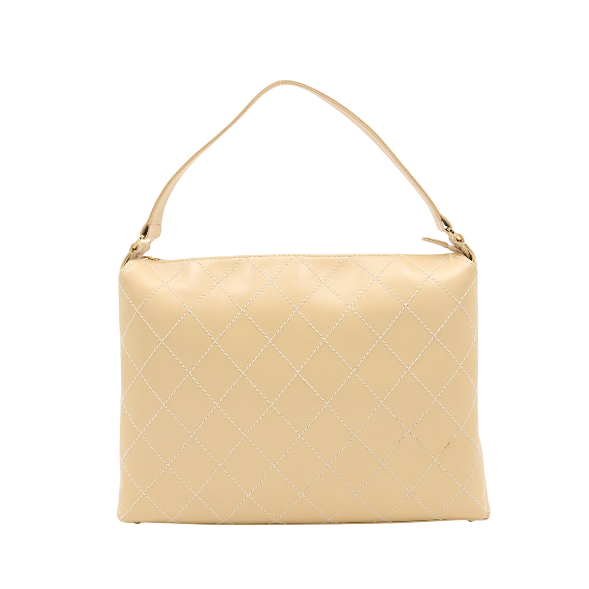 Wild Stitch One Shoulder Bag Beige