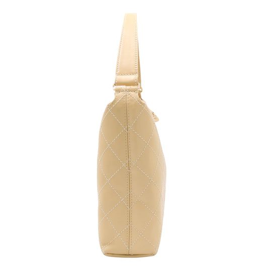 Wild Stitch One Shoulder Bag Beige