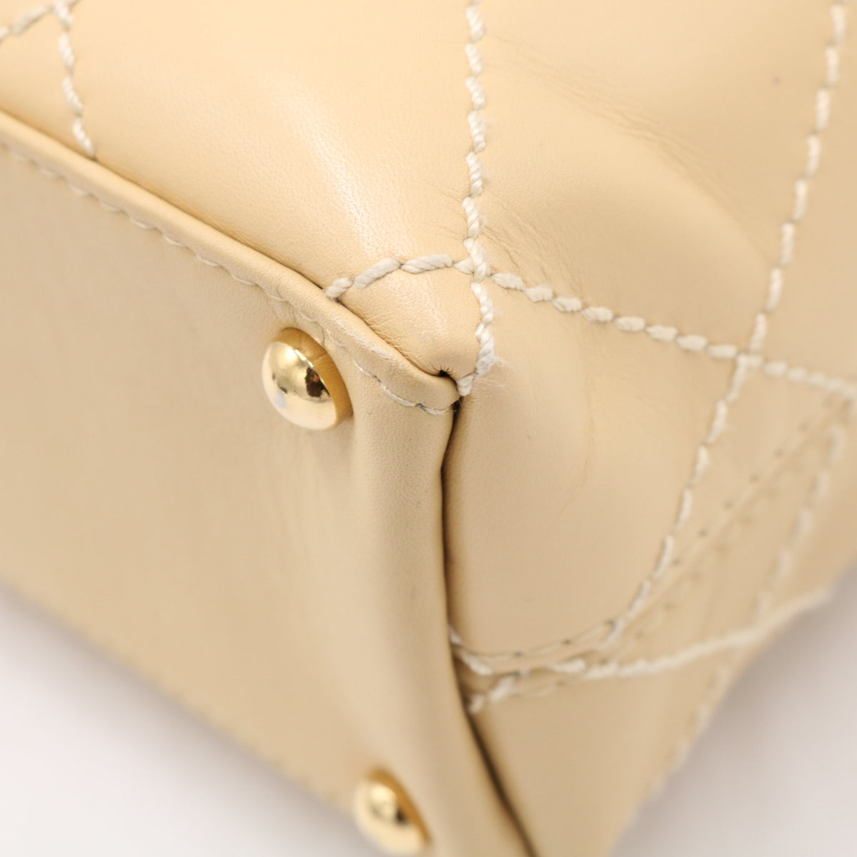 Wild Stitch One Shoulder Bag Beige