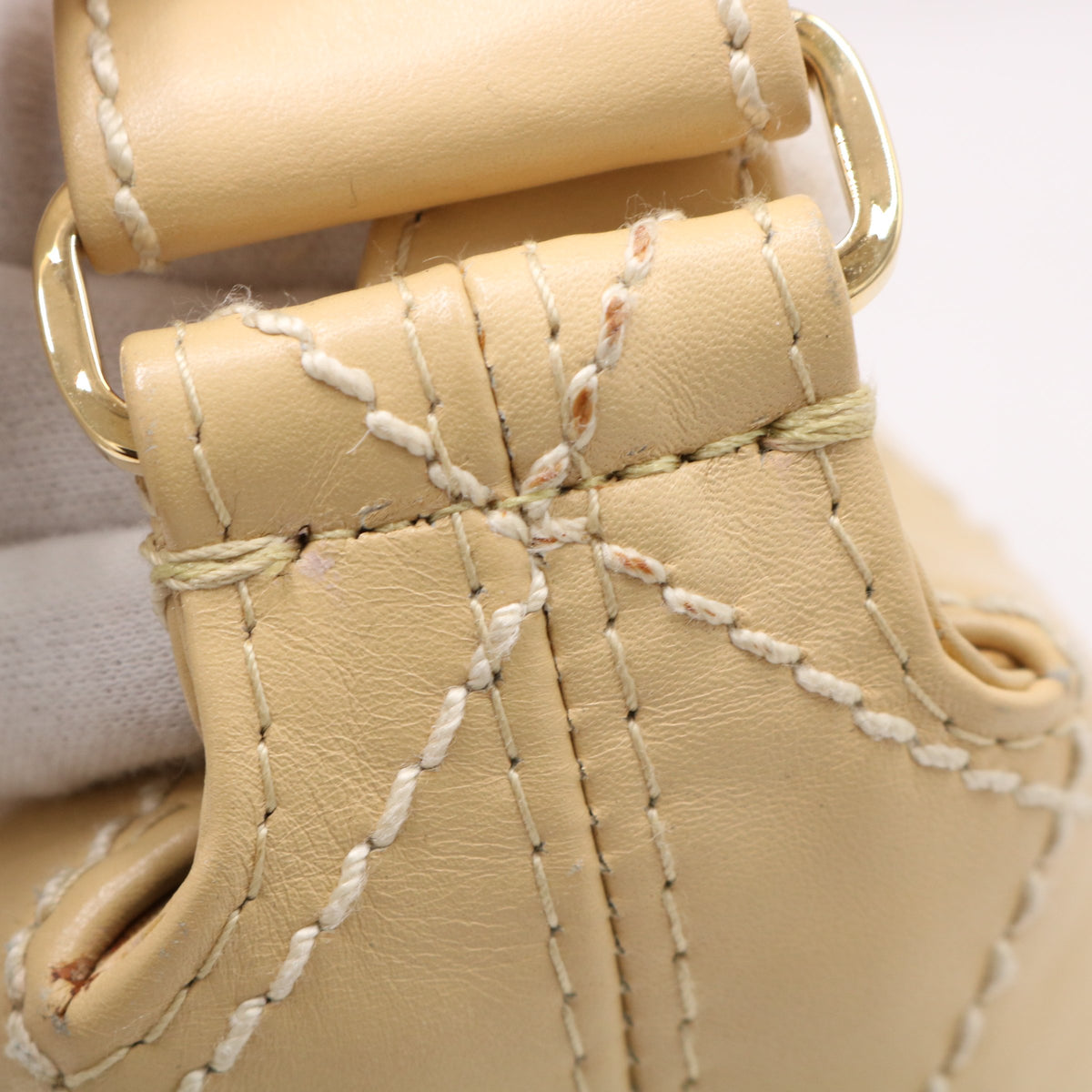 Wild Stitch One Shoulder Bag Beige