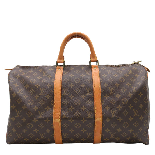 Monogram Keepall 50 M41426 Duffle Brown