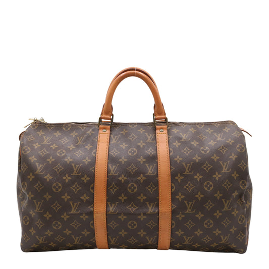 Monogram Keepall 50 M41426 Duffle Brown
