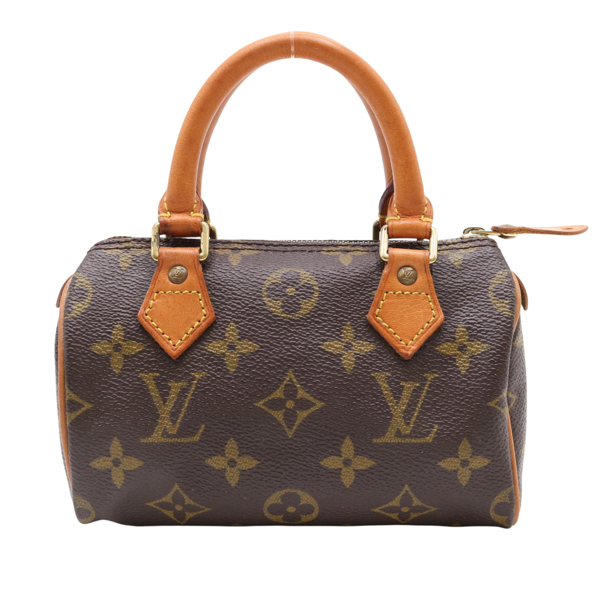 Monogram Mini Speedy M41534 Satchel/Top Handle Bag Brown