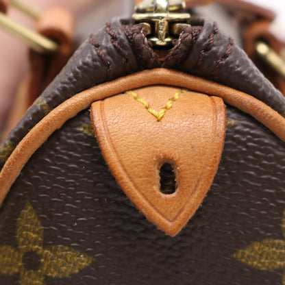 Monogram Mini Speedy M41534 Satchel/Top Handle Bag Brown
