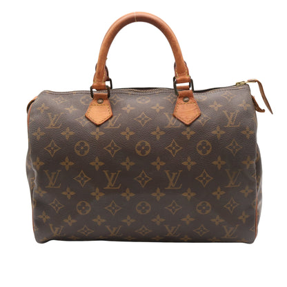 Monogram Speedy 30 M41108 Satchel/Top Handle Bag Brown