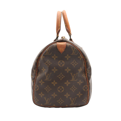 Monogram Speedy 30 M41108 Satchel/Top Handle Bag Brown