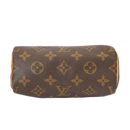 Monogram Mini Speedy M41534 Satchel/Top Handle Bag Brown