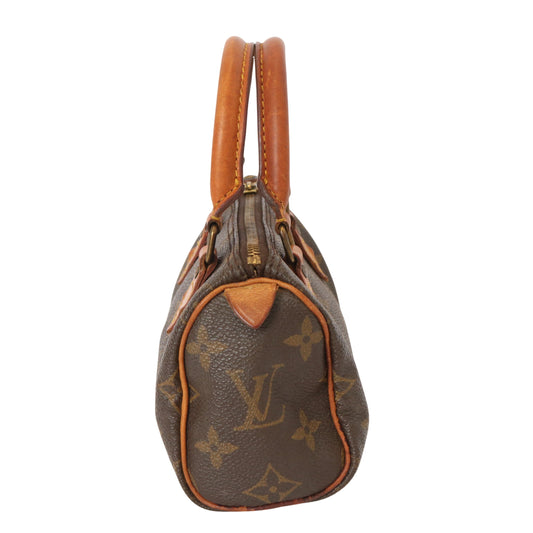 Monogram Mini Speedy M41534 Satchel/Top Handle Bag Brown