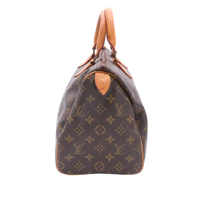 Monogram Speedy 30 M41526 Satchel/Top Handle Bag Brown