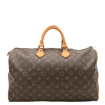 Monogram Speedy 40 M41522 Satchel/Top Handle Bag Brown
