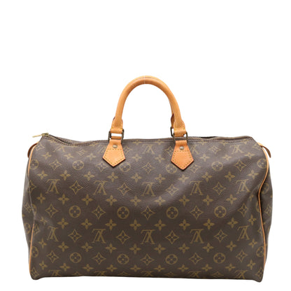 Monogram Speedy 40 M41522 Satchel/Top Handle Bag Brown