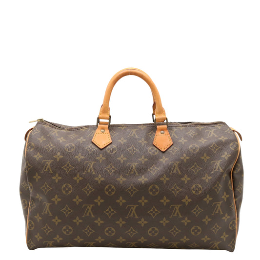 Monogram Speedy 40 M41522 Satchel/Top Handle Bag Brown