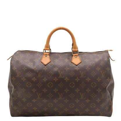 Monogram Speedy 35 M41107 Satchel/Top Handle Bag Brown