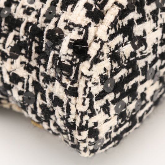 Double Turn Lock Mini Backpack White