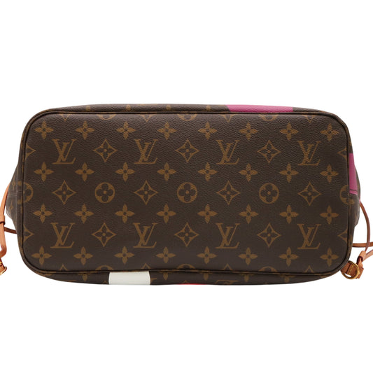 Monogram Game On Neverfull MM M57452 Satchel/Top Handle Bag Brown