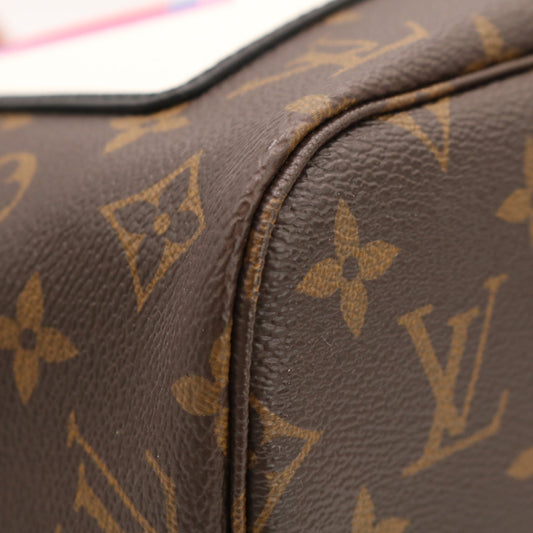 Monogram Game On Neverfull MM M57452 Satchel/Top Handle Bag Brown