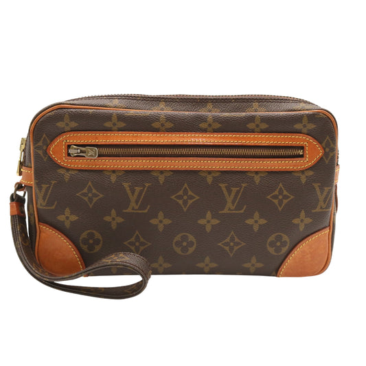 Monogram Marly Dragonne GM M51825 Clutch Brown