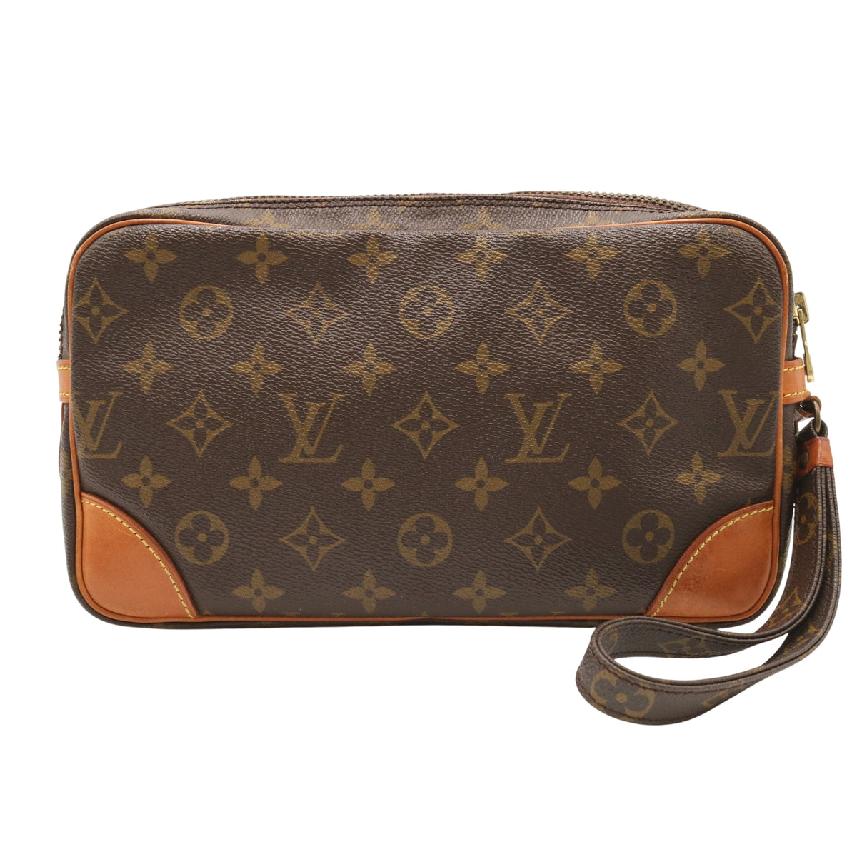 Monogram Marly Dragonne GM M51825 Clutch Brown