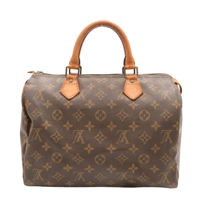 Monogram Speedy 30 M41108 Satchel/Top Handle Bag Brown