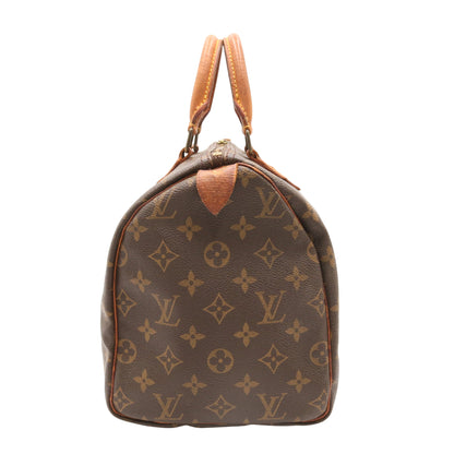 Monogram Speedy 30 M41108 Satchel/Top Handle Bag Brown