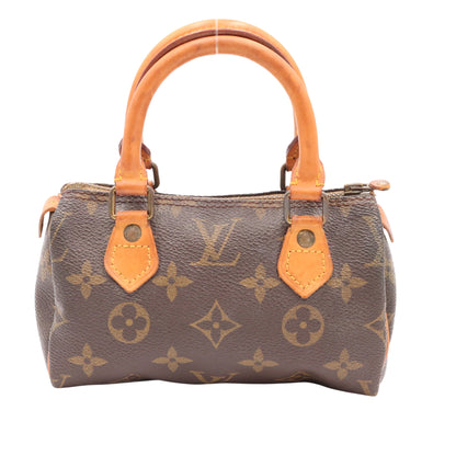 Monogram Mini Speedy M41534 Satchel/Top Handle Bag Brown