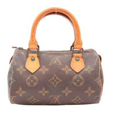 Monogram Mini Speedy M41534 Satchel/Top Handle Bag Brown