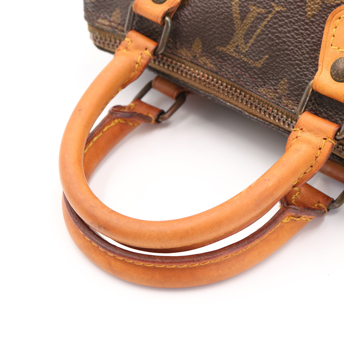 Monogram Mini Speedy M41534 Satchel/Top Handle Bag Brown