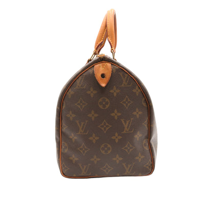 Monogram Speedy 30 M41108 Satchel/Top Handle Bag Brown
