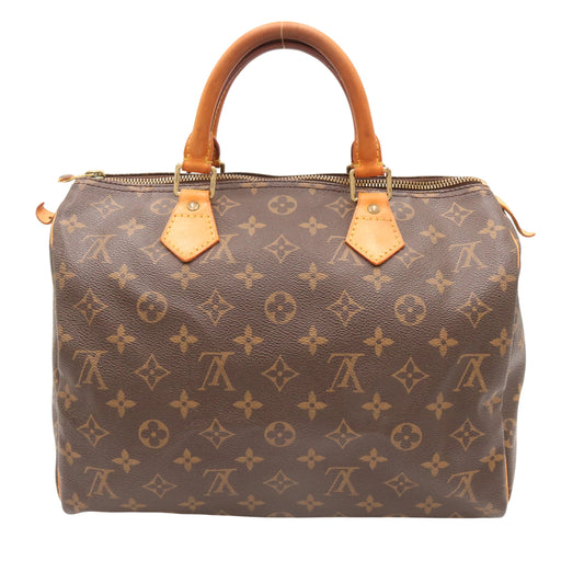 Monogram Speedy 30 M41526 Satchel/Top Handle Bag Brown