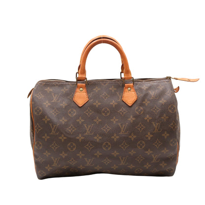 Monogram Speedy 35 M41524 Satchel/Top Handle Bag Brown